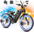eAhora 2026 Romeo Pro3/2 50/46Mph Ebike 5600/4000W Dual Motor 200+Miles Electric Bike for Adults, 52V/70Ah 60V/80Ah Long Range 26 * 4.0" Fat Tire Full Suspension Electric Mountain Bike
