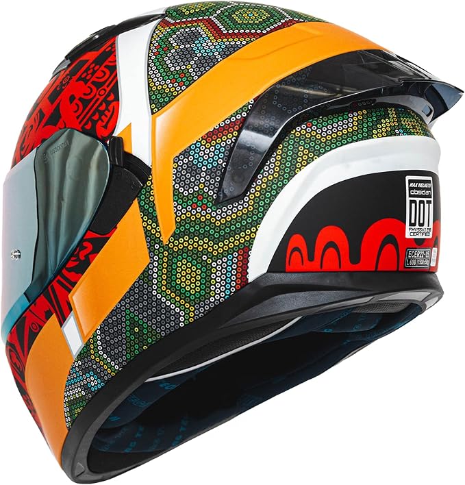 HAX Obsidian Full Face Dual Visor Adult Motorcycle Helmet for Motorbike Street Bike with Pinlock Ready DOT Approved HUICHIOL Green M