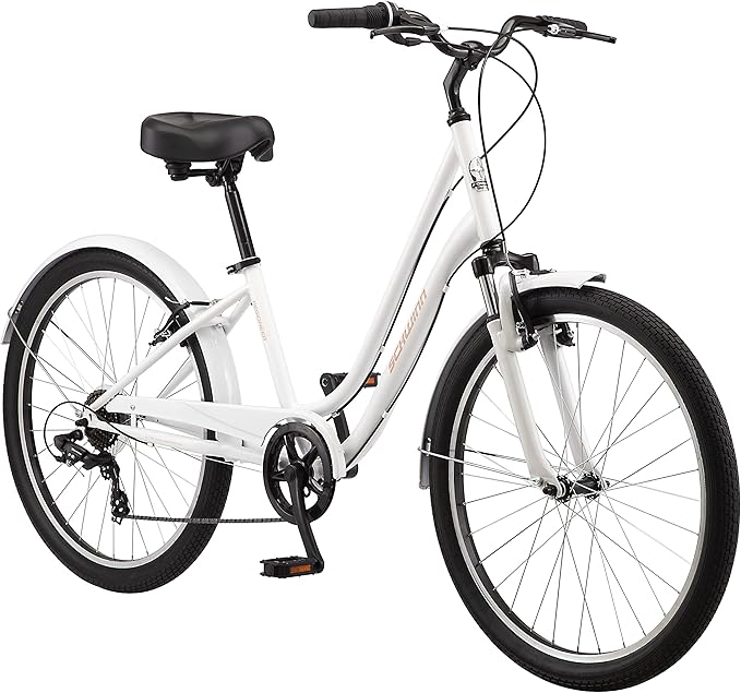 Schwinn Regioneer Adult Hybrid Comfort Bike, 26-Inch Wheels, 7-Speed, Steel Frame, Alloy Linear Brakes, Multiple Colors