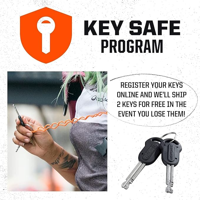 Kryptonite Keeper Bike U-Lock, Anti-Theft Security Bicycle U Lock, 12mm Steel Shackle with Mounting Bracket and Keys, High Security Lock for Bicycles Scooters