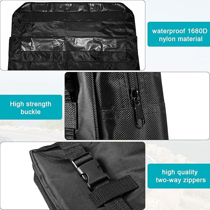 CamGo 26 Inch Folding Bike Transport Bag - Waterproof Bicycle Travel Case Carrier Bag for Train Air Travel