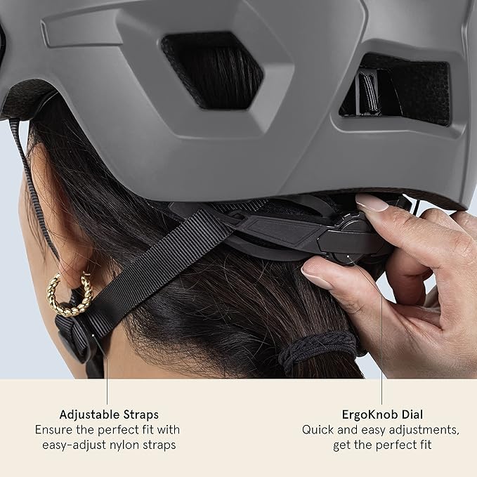 Retrospec Rowan Mountain Bike Helmet with Adjustable ErgoKnob Fit System - 14 Ventilation Ports, Removable Visor & EPS Foam Interior - Lightweight MTB Protection
