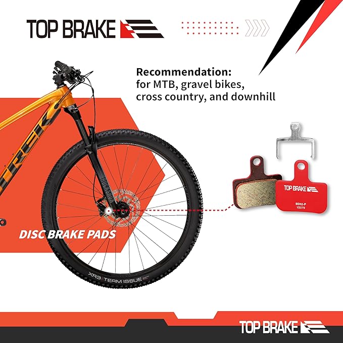 TOP BRAKE Disc Bike Brake Pads Compatible with SRAM Level Ultimate/T/TL/TLM B1, Force eTap AXS, Red eTap AXS (Gen. 2) | MTB eMTB Gravel Cross-Country(XC) Racing Trail
