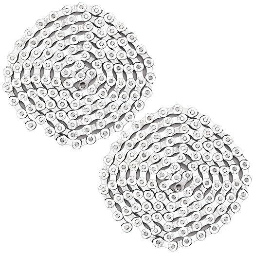 2 Sets 6/7/8 Speed Bike Chain, Bike Chain for Road Mountain Racing Cycling