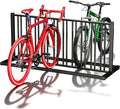 YOHKOH Bike Parking Rack, 20 Bikes Storage Dual Side Floor Bike Rack Stand, Heavy-Duty Outdoor Stand for Garage, Store, School, University, Powder Coated Carbon-Steel, 61" W x 31.1" D x 29.2" H