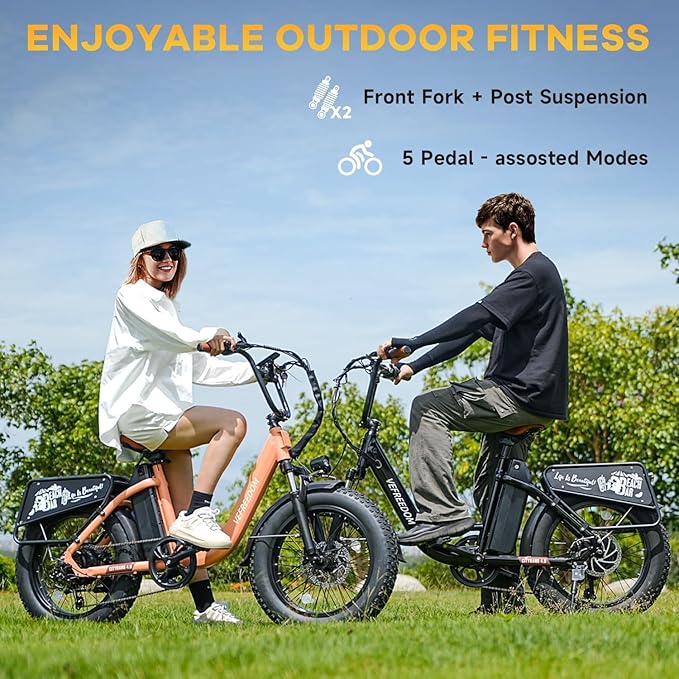 1500W Motor Electric Bike for Adults 80 Miles 30MPH Ebike 20" x 4 Fat Tire 48V 20Ah Removable Battery Mountain E Bike Commuter Front Suspension Bicycles Men Women
