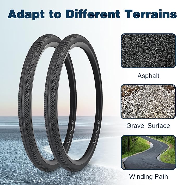 MEGHNA Bike Tire 700C Gravel Bike Tire Foldable 700 x 40C Tire for Road Racing Anti - Slip 40-622mm Replacement Tire for Road Bike Hybrid Bike Commuter Bike