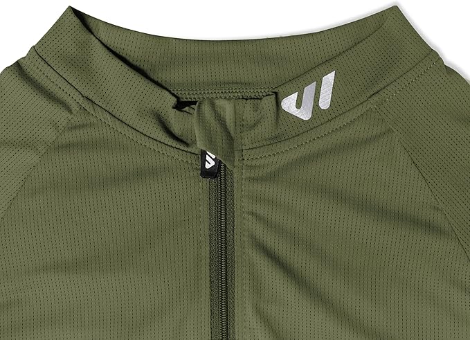 Lo.gas Cycling Jersey Men Short Sleeve, Road Bike Jerseys Full Zipper with Pockets, Bicycle Clothing Breathable Quick Dry