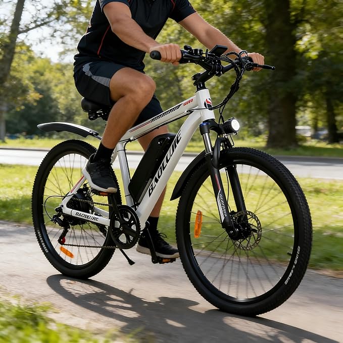 1000W Electric Bike for Adults 28MPH 540Wh Removable Battery 80 Miles Range 7-Speed Gears LCD Display UL 2849 Certified E Bike Electric Mountain Bike 26" Commuter Ebikes