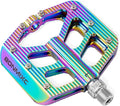 Bike Pedals 9/16 Mountain Bike Pedals Non-Slip Aluminum Alloy Large Platform Sealed Bearing Flat Road Bicycle Pedals