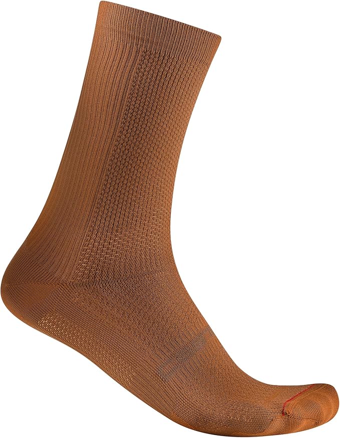 CASTELLI Men’s Espresso 18 Sock, Moisture Wicking Performance Cycling Apparel Sock for Road & Gravel Biking