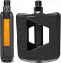 Bike Pedals - Non-Slip Plastic Pedals with Reflectors, Lightweight 9/16" Platform Fits City/Road/Hybrid/E-Bikes/Beach Cruiser/Most Adult Bikes