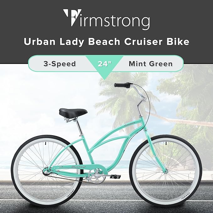 sixthreezero Urban Lady Beach Cruiser Bike, Women's 3 Speed Hybrid Bicycle