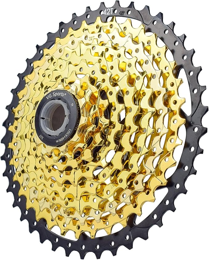 VG SPORTS 8/9/10/11/12 Speed Ultra-Light Bike Cassette for Mountain Bike 11-40T/11-42T/11-46T/11-50T/11-52T MTB Cassette Lightweight Aluminum Bracket Cassette