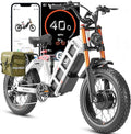 [2026] eAhora Juliet Pro 2 Electric Bike for Adult, 5400W/1200W | Dual Motor | 43Mph/31 Mph | 70Ah/60Ah 200+Miles Long Range | 20 Inch Fat Tire | for Commute | Delivery | Women