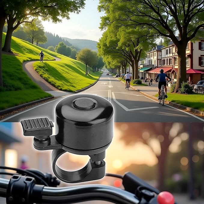 Bike Bell Bike Ring Bell Classic Bicycle Bell Loud Sound Bike Ring Aluminum Bike Ring for Road Bike, Mountain Bike, City Bike, Sports Bike Cycling Accessories Anti-Chafing Products