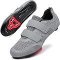 Unisex Road Bike Cycling Shoes Compatible with Peloton Shimano SPD Bike Riding Shoes for Men Women, 3 Straps, Pre-Installed Delta Cleats for Indoor Outdoor Cycling Biking