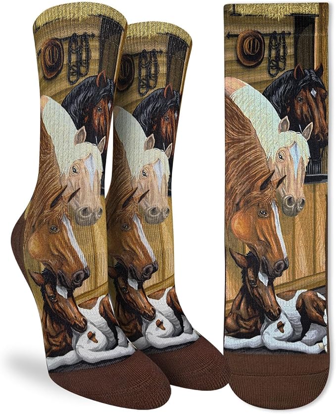 Good Luck Sock Novelty Crew Socks for Adults - For Men, Women and Teens