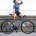 Adult Hybrid Bike 24 Speed Hybrid Bike Disc Brake 700C Road Bike, Aluminium Alloy Frame,Disc Brake,Racing Bicycle,Commuter Bike,for Men Women's City Bicycle