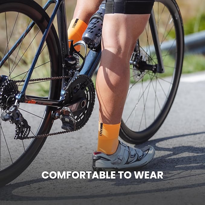 GripGrab Lightweight SL Performance Summer Cycling Socks Eyecatching 2 Lengths Road Mountain Gravel Bike Indoor Biking