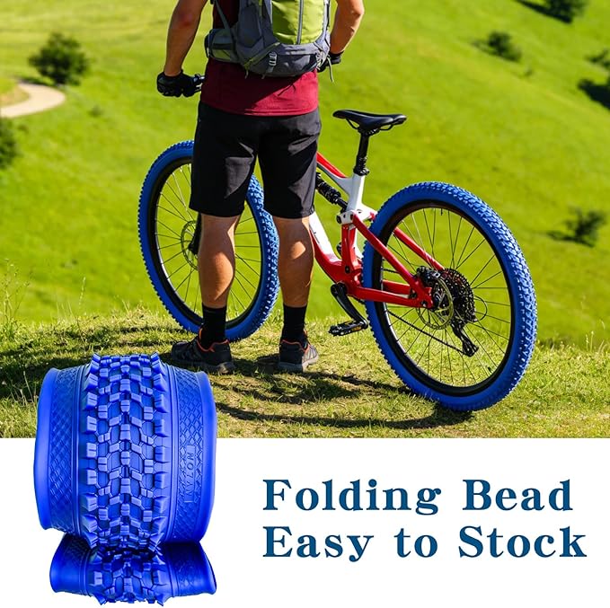 SIMEIQI Bike Tires 26x1.95 Inch Bike Tire for Mountain Foldable Replacement Bicycle Tire
