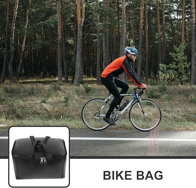 TOYANDONA Mountain Bike Handlebar Bag Bicycle Pouch Sturdy Storage Top Tube Bike Phone Holder Bag for Outdoor Cycling Accessories