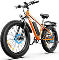 [UL Certified] Electric Bike for Adults with Peak 1500W Brushless Motor, 48V 15AH 35-60 Miles Battery Electric Bicycle, 26" Fat Tire Mountain Bike 28MPH 7 Speed Gears Ebike for Work,Off Road