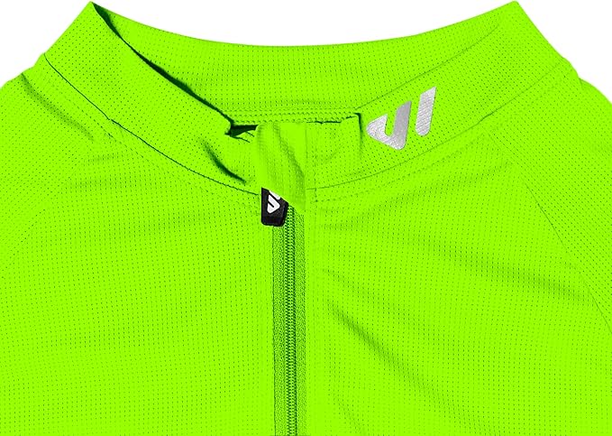 Lo.gas Cycling Jersey Men Short Sleeve, Road Bike Jerseys Full Zipper with Pockets, Bicycle Clothing Breathable Quick Dry