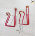 Bicycle Water Bottle Cage Holder, Cycling Bike Water Bottle CageAluminum Alloy with Hand Sewn Retro Cowhide Bicycle Cup Holder（2 Pieces） (red)