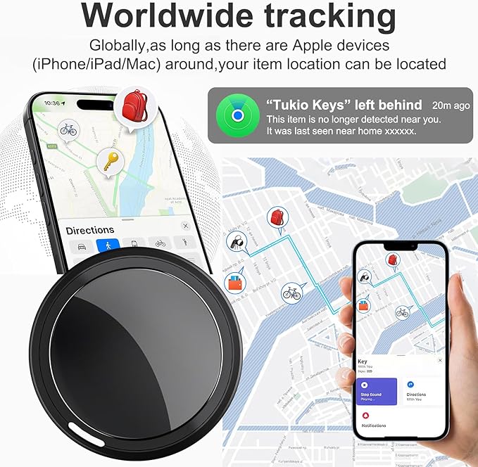 Mini GPS Tracker for Vehicles, Car Tracker Device Hidden for Vehicles, Car GPS Tracking Device for Vehicles,Hidden Tracking Device Real-Time No Subscription No Monthly Fee for Car,Trucks,Motorcycles