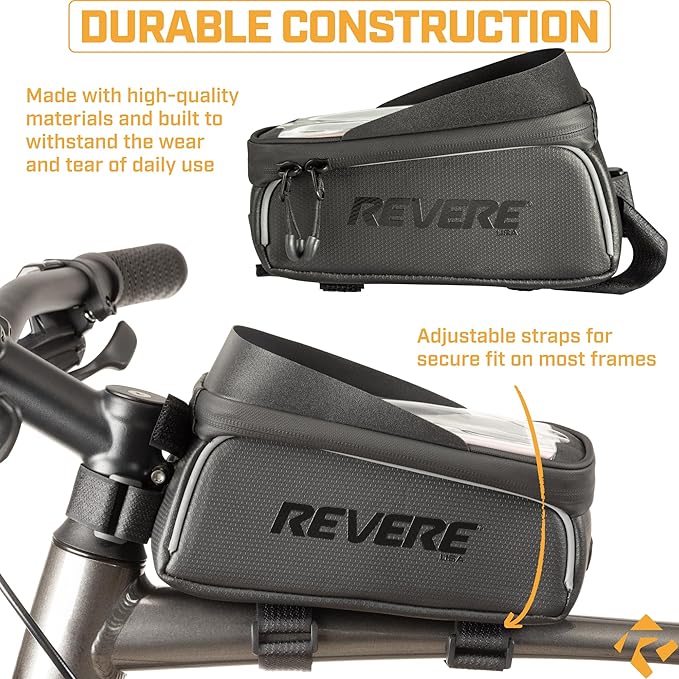 Revere Top Tube Front Mount Bag For Mountain or Road Bikes, E-Bikes.