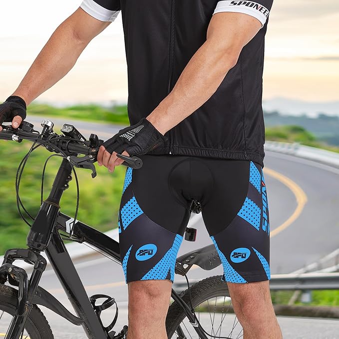 sponeed Men's Cycling Shorts Padded Bicycle Riding Pants Bike Biking Clothes Cycle Wear Tights