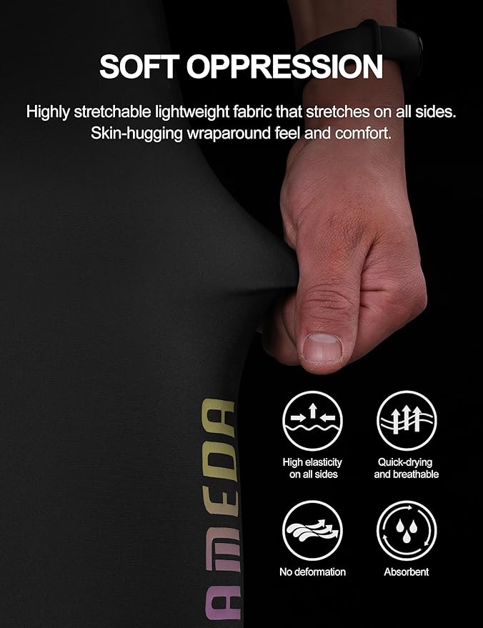 LAMEDA Padded Bike Shorts for Men Breathable Cycling Shorts with Padding Moisture-Absorbing Bicycle Shorts for Biking Road
