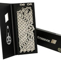 Thinvik Bike Chain 11 Speed, 1/2''× 11/128'', 110 Links - Road & Gravel and MTB Chain for Shimano and SRAM(Not for SRAM AXS) - Elite Silver Full Hollow - Quick Link Included