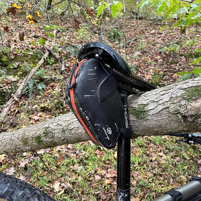 Orange Mud Bike Seat Bag – Waterproof TPU Welded Triangle Frame Bag with YKK Zipper – Storage for Snacks, Phone, Gear & Essentials