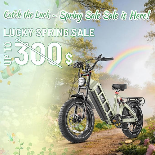 2025 eAhora Juliet Pro 2 5400W/1200W 43/34MPH Dual Motor | 60V 70Ah/52V 60Ah 200-220+Miles Long Range Ebike for Delivery and Commuting | 20'' Fat Tire Full Suspension Electric Bike for Adults