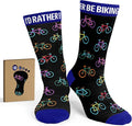 Cycling Socks - Gifts for Cyclists, Mountain Bike Accessories, Bike Socks and Funny Biker Gifts for Men