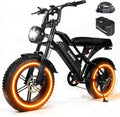 V100/V200 1500W Peak Electric Bike for Adults, 28MPH 48V13&20.8 Ah Removable Battery, 16/20"x4.0" Fat Tire, 7-Speed E-Bike with Dual Suspension – Commuter Ebike for Men & Women