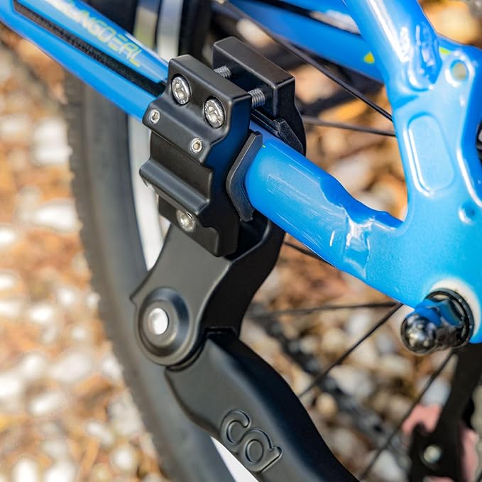CyclingDeal Adjustable Rear Mount Bicycle Kickstand | Sturdy & Durable Bike Kickstand for 24-29" Adult & Kid Bicycles, MTB & 700C Road/Hybrid Bikes | Premium Quality Full Aluminium w/New Clamp Design