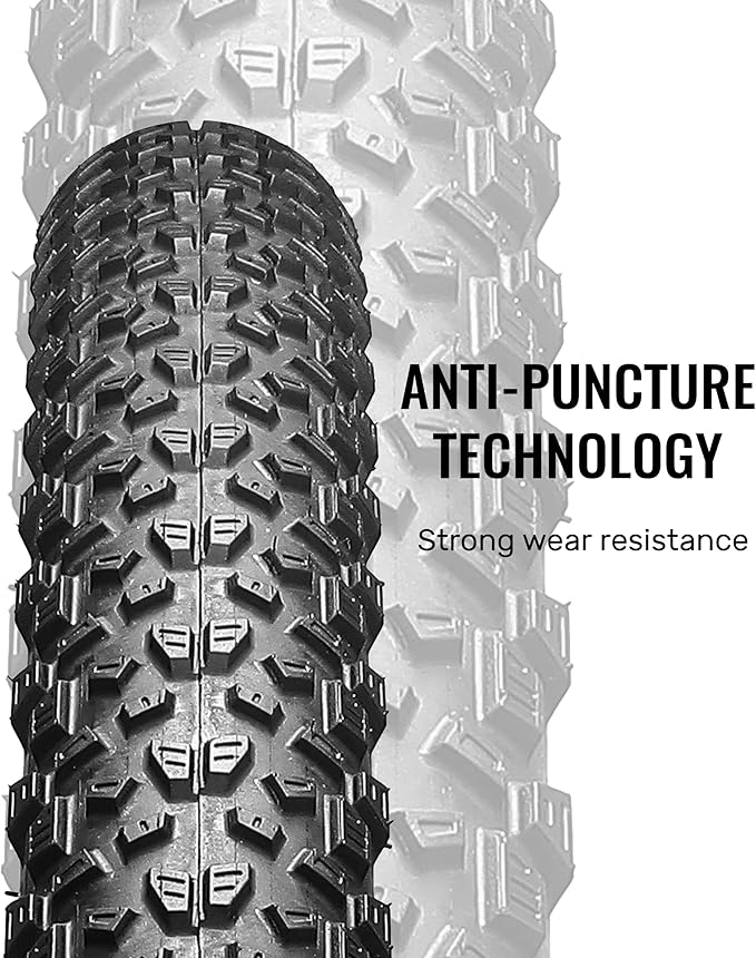 MOHEGIA Mountain Bike Tires - 20/24/26/27.5 Inch Folding MTB Bicycle Tires Replacement,Steel Bead All-Terrain and High-Performance Durable for Off-Road,Street & Trail Adventures