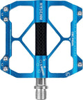 HYSENM Mountain Bike Pedals Aluminum 9/16 Inch MTB Bicycle Pedals Wide Platform Flat Pedals, Lightweight Non Slip Bike Pedals Road Bike Adult