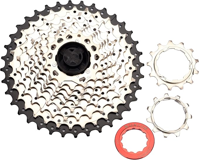 CYSKY 8/9/10/11/12-Speed Cassette 11-25T/28T/32T/34T/36T/40T/42T/46T/50T/52T Bike Sprocket Freewheel Compatible with Shimano, Sram HG Hub, Fit for Mountain Bike, Road Bike, MTB Cassette