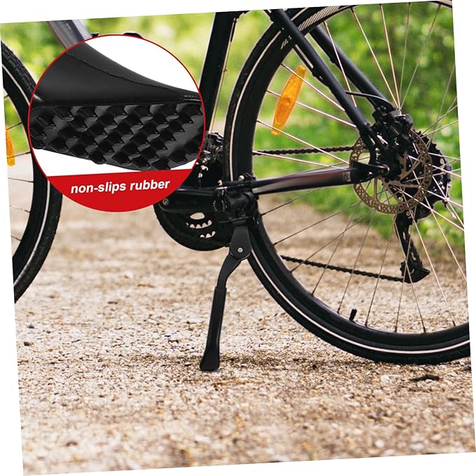 BESPORTBLE Adjustable Aluminum Alloy Bike Kickstand Length Adjustable Bicycle Leg Support for Mountain and Road Bikes Non-Slip Parking Rack for Cycling Storage