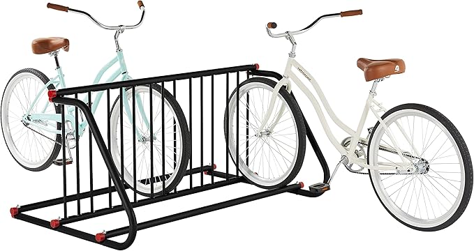 Retrospec Commercial Grid Bike Rack - Single & Double Sided - Bicycle Storage Stand for Garages, Stores, Schools & Universities Power Coated Steel | for Garages, for Stores, for Schools, for Universities