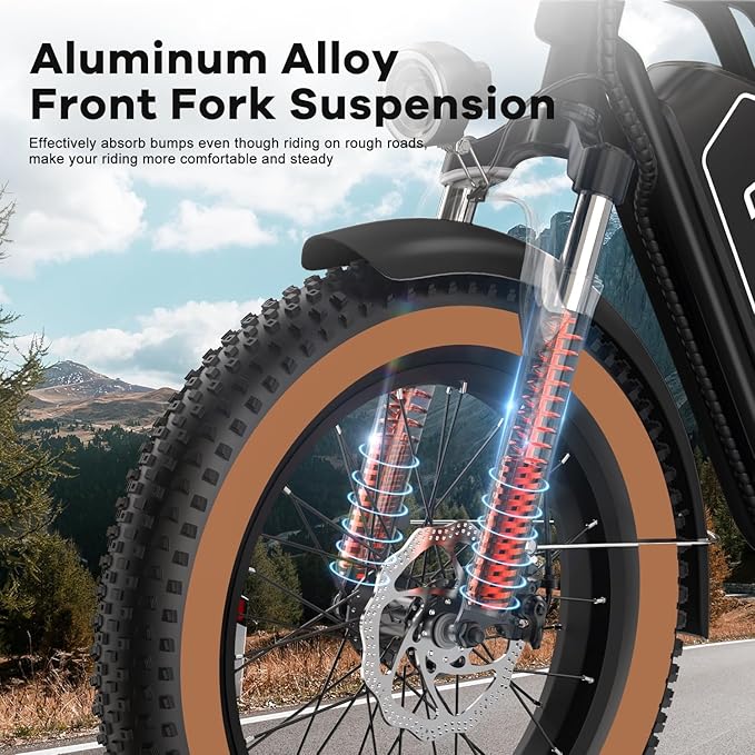 Electric Bike for Adults, 20"x 4" Fat Tire 35MPH Cargo Ebike with Seat, 1450W Peak 2 Seater Commute Bike with 48V 20AH Removable 960WH Battery, 80 Miles Max Range 7-Speed Step-Thru Electric Bicycle