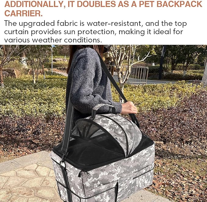 Dog Bicycle Seat Rear Rack — Heavy-Duty Pet Bike Seat with Adjustable Fit, Tool-Free Install & Secure Safety Strap, Portable Foldable Dog Bike Booster for City Rides and Travel