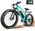 Electric Mountain Bike for Adults, 1500W Peak 72Miles + 28 MPH, 26"x4" All-Terrain Fat Tire E Bike with Removable Battery, 7 Speed Front Suspension, Dual Brake, LCD & Horn(TUV & UL2849)