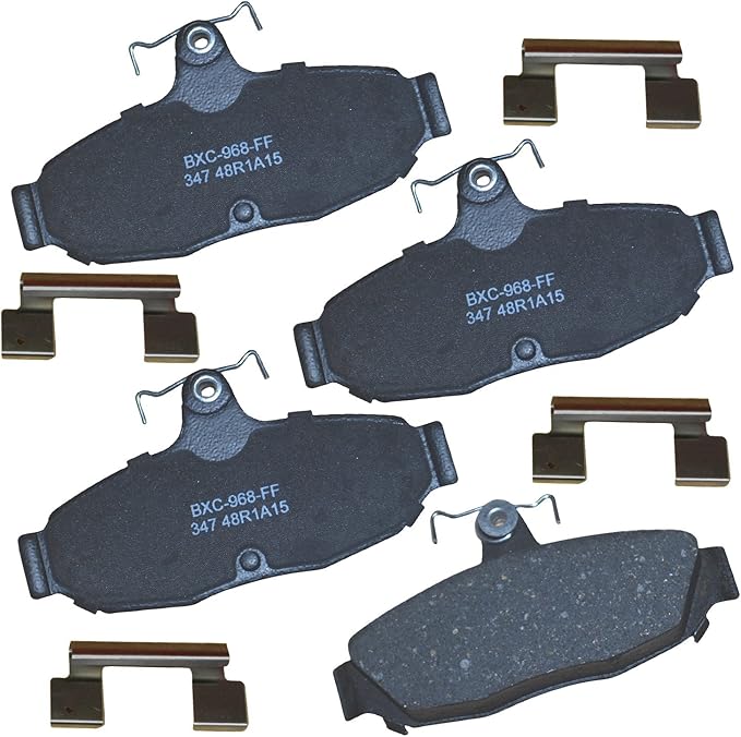 Bendix Premium SBC347 Ceramic Rear Brake Pads for Select Models Ford Cougar, Mustang, Taurus, Thunderbird, Lincoln Continental, Mark VII, Mercury Sable