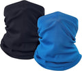 2 Pack Winter Neck Gaiter Warmer for Men&Women,Windproof Face Cover Fleece Face Mask Scarf for Cold Weather Sport
