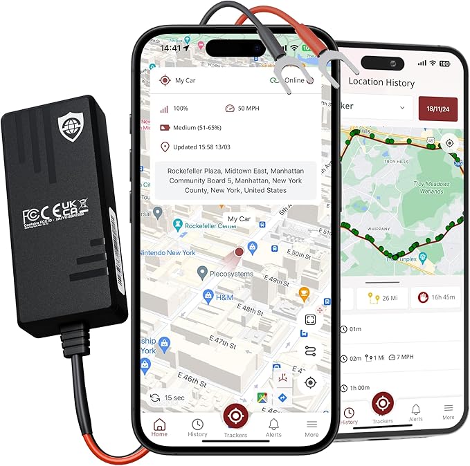 Volt - Real Time GPS Tracker Device - Car, Van, Motorbike, Caravan, Motorhome, Tractor, Coach & Car Tracker - 9-90V, Self-Install Including SIM & Data, 7 Day Free Trial